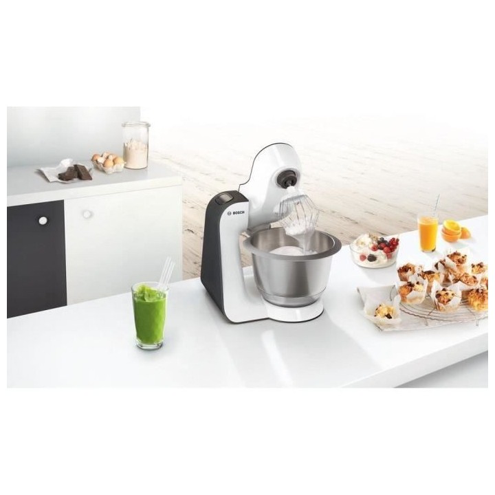 Robot pâtissier BOSCH Kitchen Machine MUM - Gris - 1000W - Mouvement