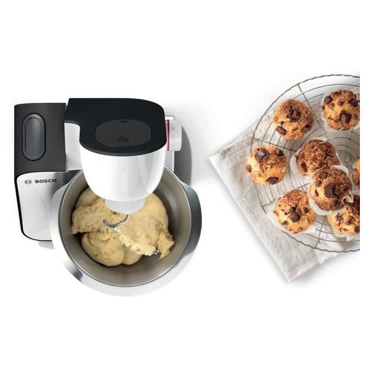 Robot pâtissier BOSCH Kitchen Machine MUM - Gris - 1000W - Mouvement
