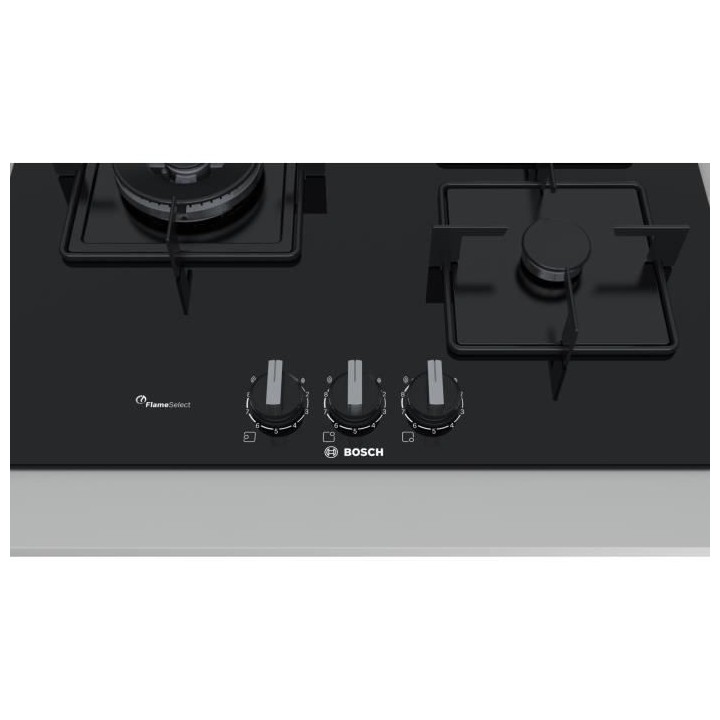 BOSCH PPC6A6B10 Plaque de cuisson gaz - 3 foyers - 8000 W - L 59 x P 5