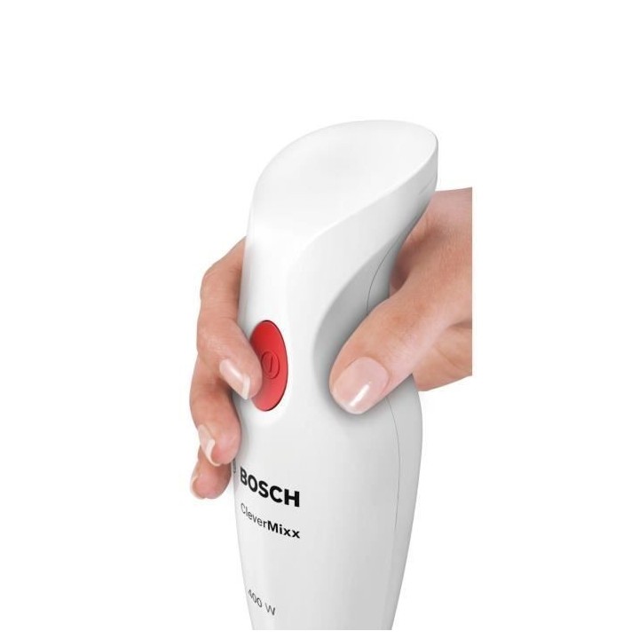 Mixeur plongeant BOSCH MSM14100 CLEVERMIXX - 400W, 1 vitesse, pied pla