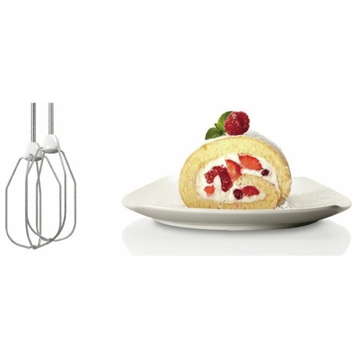 Batteur - BOSCH CleverMixx - 400W - 4 vitesses + Pulse - 2 fouets + 2