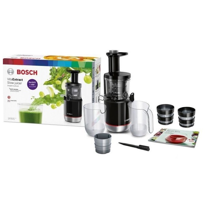 Extracteur de jus - BOSCH - MESM731M VitaExtract - Noir/inox - 150 W -