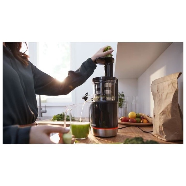 Extracteur de jus - BOSCH - MESM731M VitaExtract - Noir/inox - 150 W -