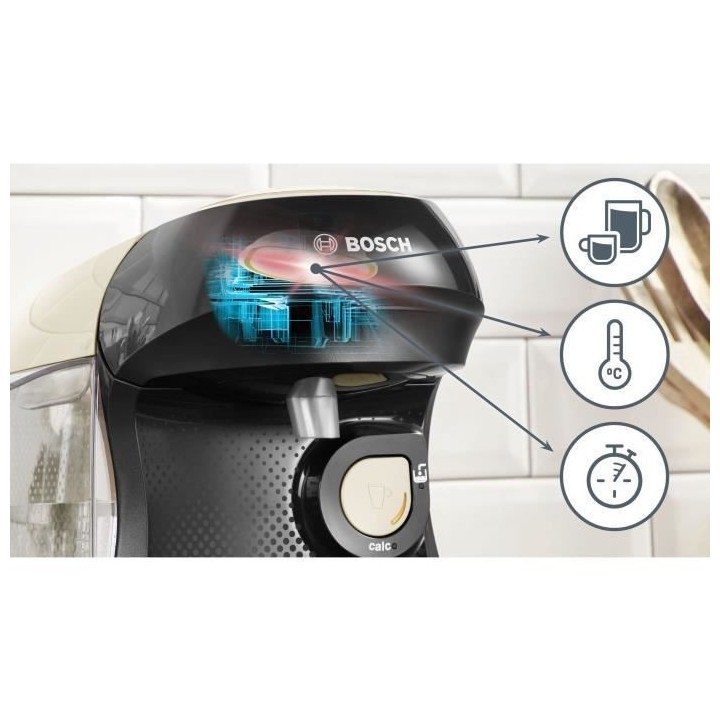 Machine a café - BOSCH - Tassimo HAPPY TAS1007 - Noir/Creme