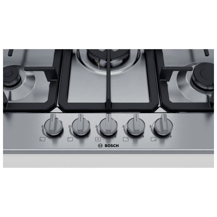 BOSCH - PGQ7B5B90 - Table de cuisson a gaz - 5 zone - 10800W - 75 cm -