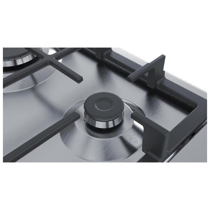 BOSCH - PGP6B5B90 - Table gaz - 4 brûleurs - 7500W - L58,2cm x P52cm