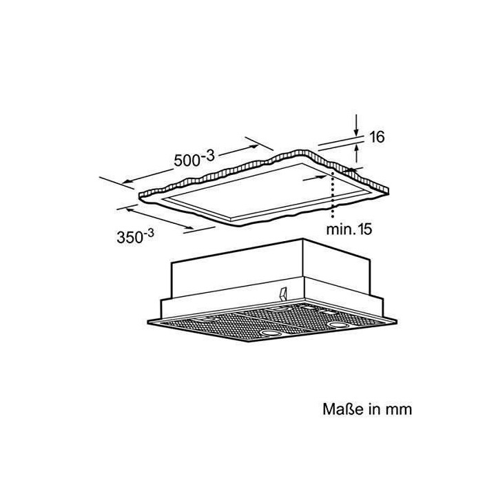 Groupe filtrant 650 m3/H - BOSCH DHL555BL - 50 cm - Classe C 79.8 kWh/
