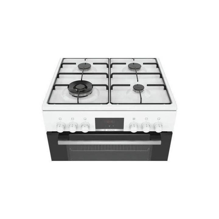 BOSCH HXR39IH20 - Cuisiniere mixte - 3 foyers gaz et 1 wok - Four mult