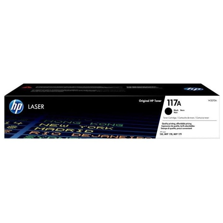 HP 117A Cartouche de toner noir authentique (W2070A) pour imprimantes