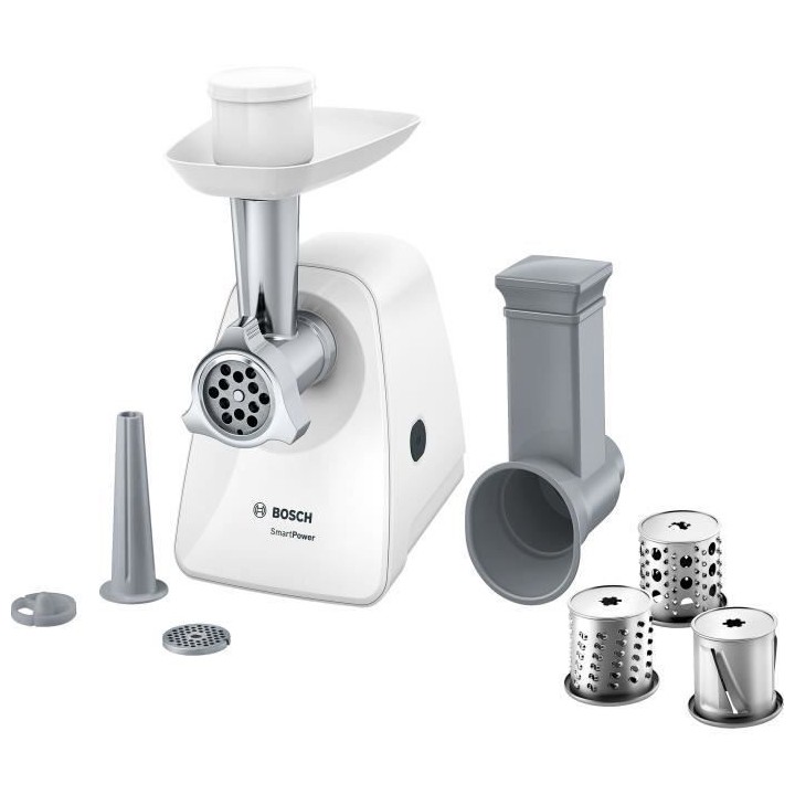 Hachoir a viande - BOSCH - MFW2514W SmartPower - Blanc - moteur bloqu