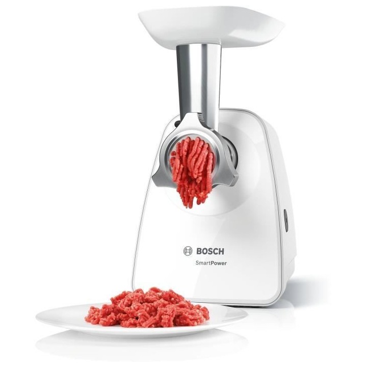 Hachoir a viande - BOSCH - MFW2514W SmartPower - Blanc - moteur bloqu