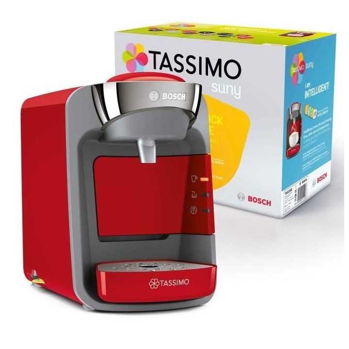 Machine a café multi-boissons BOSCH Tassimo Suny TAS32 - Rouge coquel
