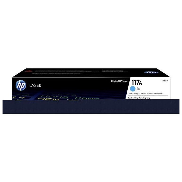 Toner Authentique HP Cyan 117A W2071A - HP - Pour Laser 150 / HP Laser