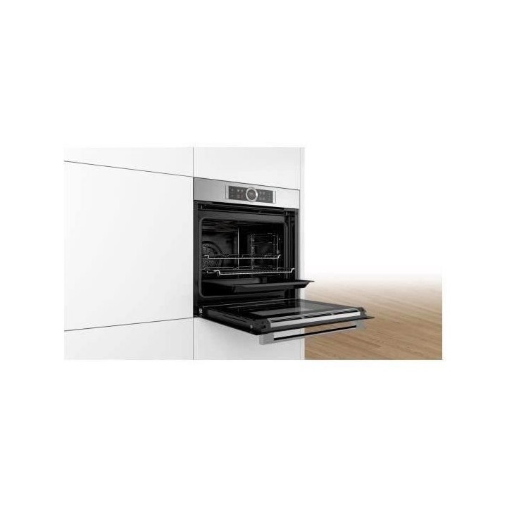 Four pyrolyse - Multifonction - BOSCH - HBG672BS2 - Inox - 71 L - Clas