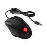 HP Vector Essential - Souris - Pour droitiers - 6 boutons - Filaire - USB 2.0 - Noir