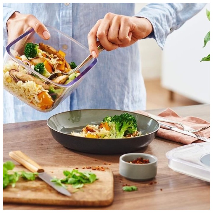 BOSCH - 3 boites de conservation sous vide hermétiques : 0,7L, 1,0L e