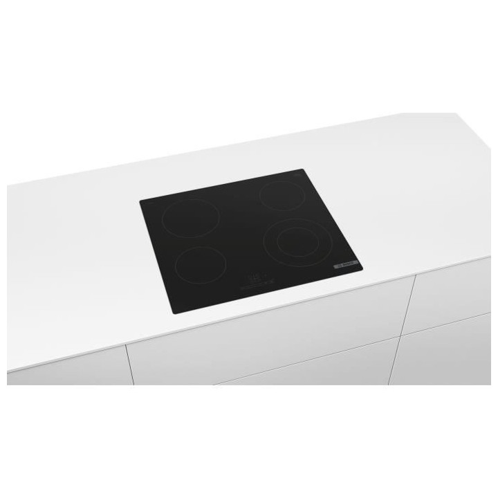 Table vitro 60cm BOSCH - PKF611BB8E - Commande a l'avant - Sans cadre