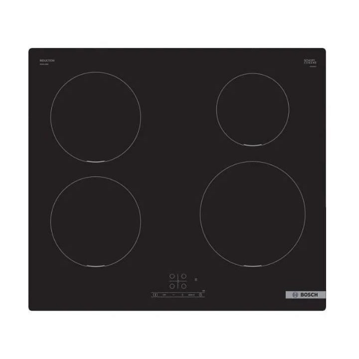 Table induction BOSCH - 4 foyers - L: 592 mm x P: 522 mm - PUE611BB5E
