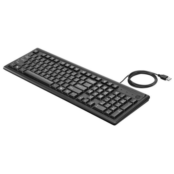 Clavier HP 100 - Filaire - Noir - AZERTY
