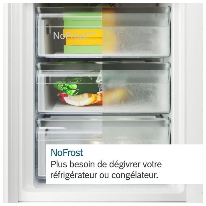 Réfrigérateur combiné pose-libre BOSCH - KGN49AIBT - 440L - No Fros