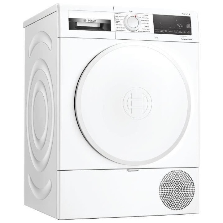 Seche-linge pompe a chaleur BOSCH WQG233D0FR SER6 - 8 kg - Classe A+++