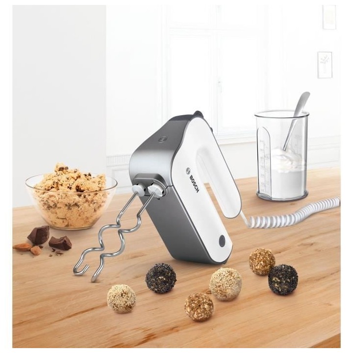 Batteur BOSCH - 850 W - 5 vitesses+turbo - blanc/anthracite