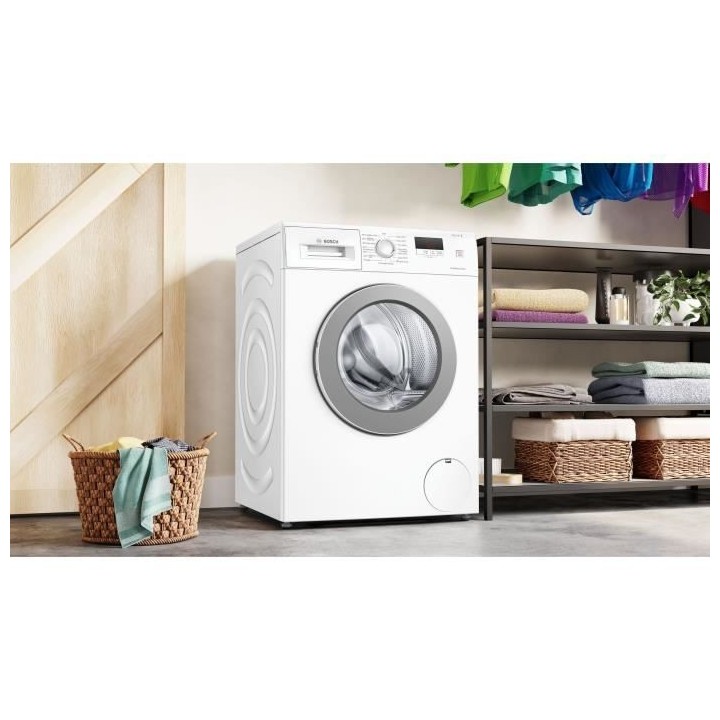 Lave-linge hublot BOSCH WAJ24037FR - 7 kg - Induction - L59,8cm - 1200