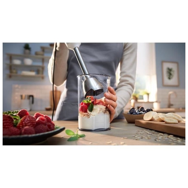 Mixeur plongeant - BOSCH - MSM4W410 ErgoMaster - Moteur 800W - 4 lames