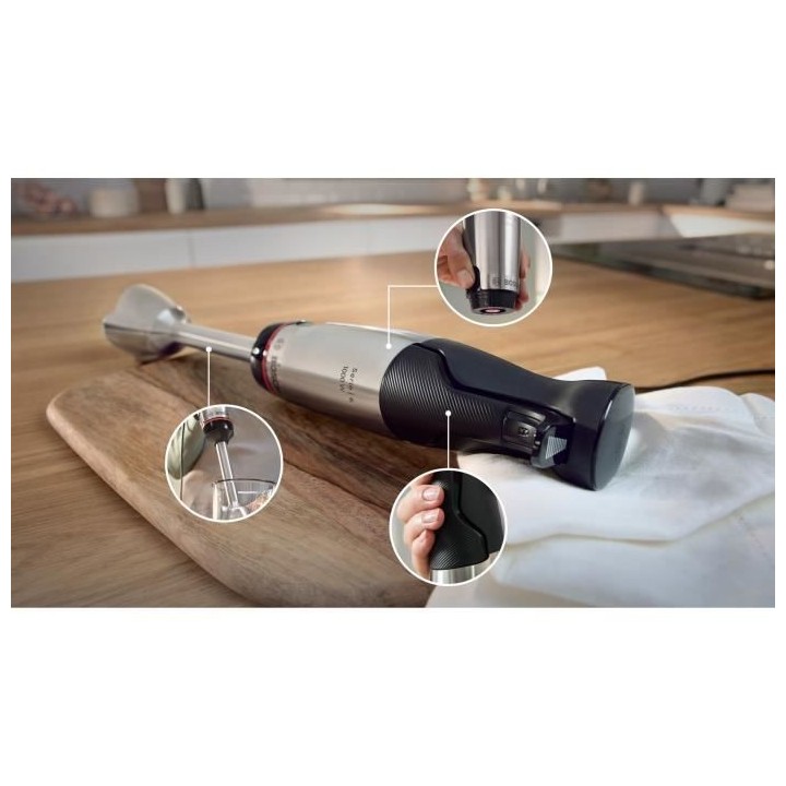Mixeur plongeant ErgoMaster Série 6 - BOSCH - moteur 1000 W - 4 lames