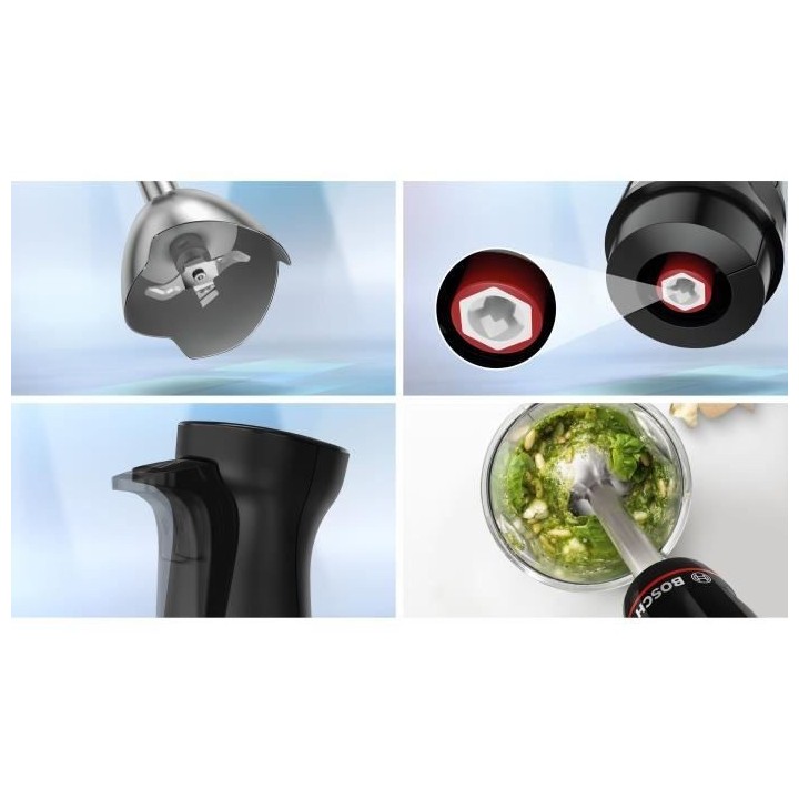 Mixeur plongeant BOSCH ErgoMaster Série 4 - moteur 1000 W - 4 lames Q