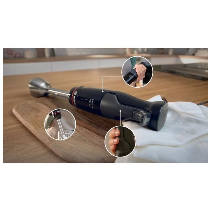 Mixeur plongeant BOSCH ErgoMaster Série 4 - moteur 1000 W - 4 lames Q