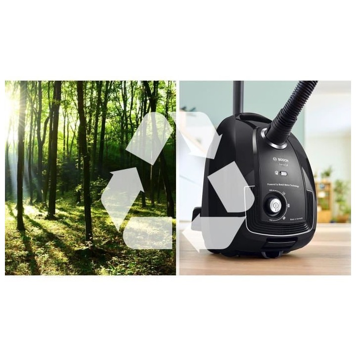 BOSCH GL38 Noir - Aspirateur Traineau Sac - 600 W - 79 dB - (h)epa - 1