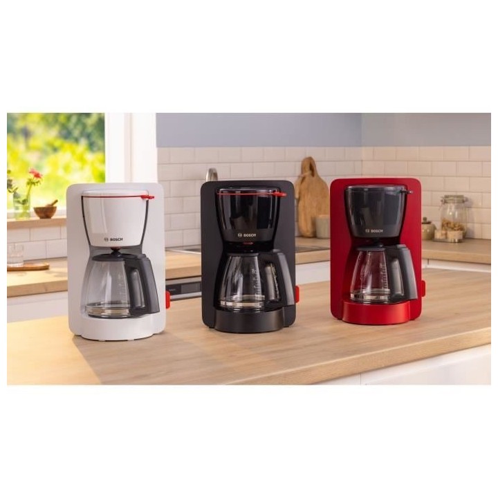 Cafetiere Filtre - BOSCH - TKA3M133 MyMoment - Noire - verseuse verre