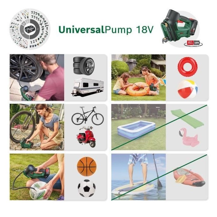 Compresseur sans fil Bosch UniversalPump 18V