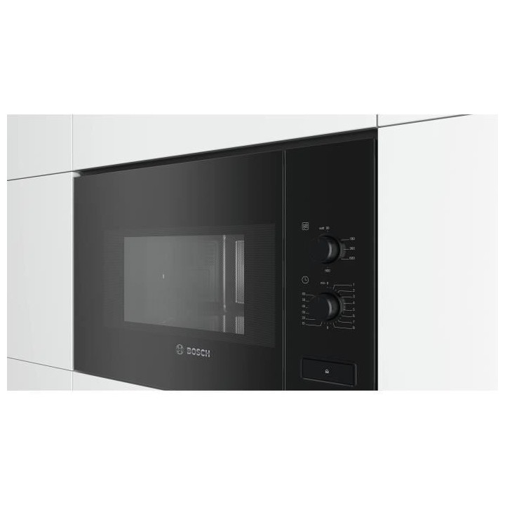 Micro-ondes encastrable - BOSCH BFL550MB0 - Noir - 25 L - Monofonction