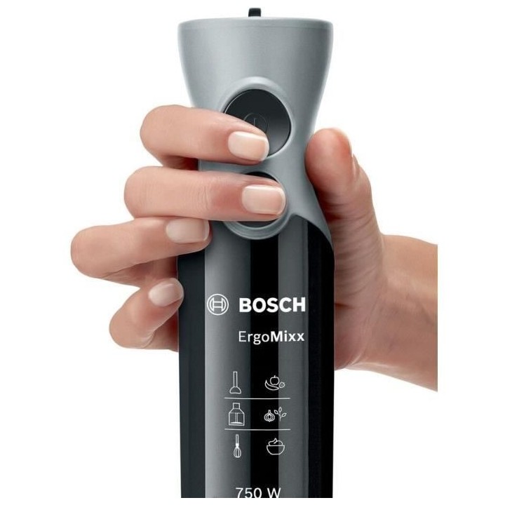 Mixeur plongeant BOSCH ErgoMixx avec hachoir - Noir