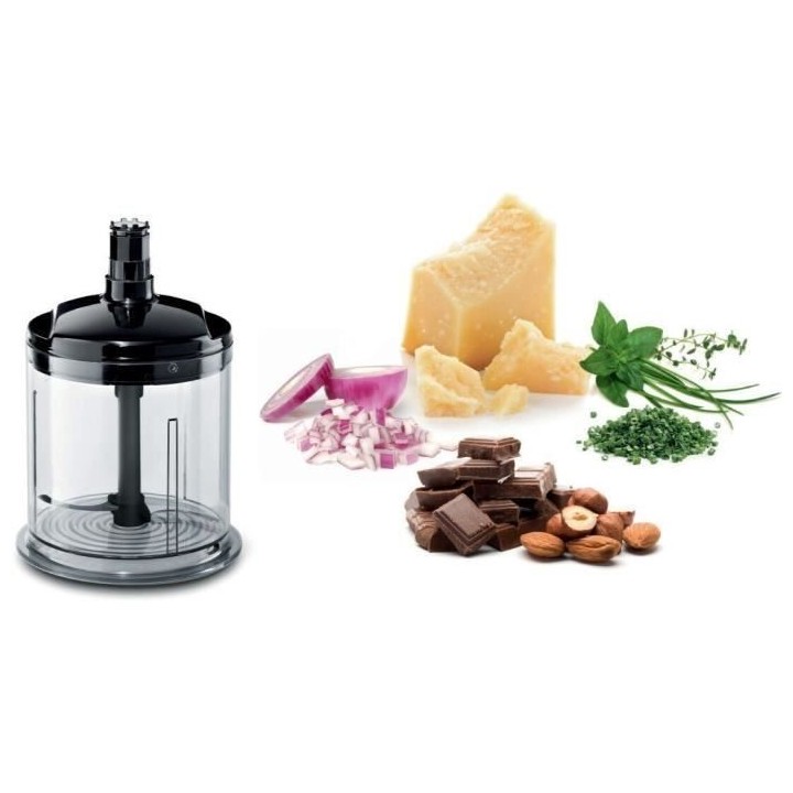 Mixeur plongeant BOSCH ErgoMixx avec hachoir - Noir