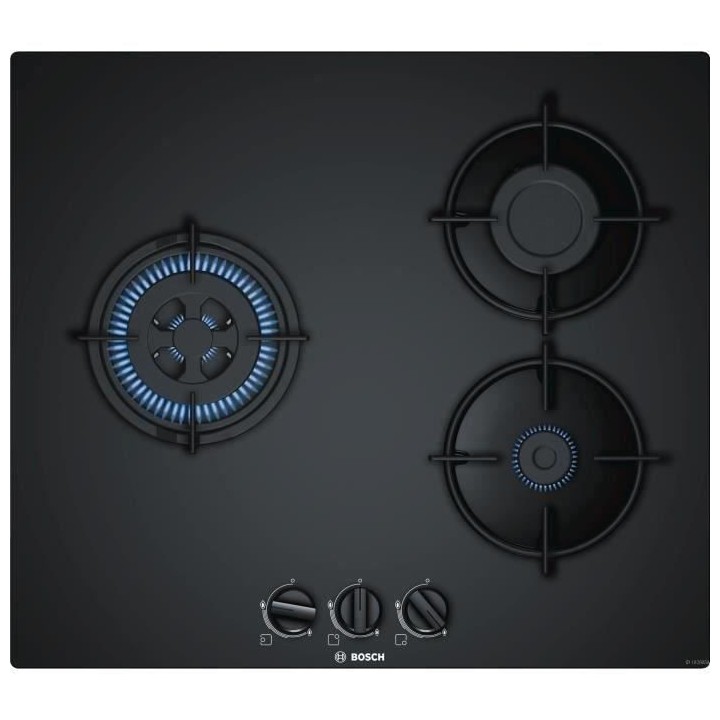 BOSCH PNC6B6B10 Plaque de cuisson gaz - 3 foyers - 7500 W - L 59 x P 5