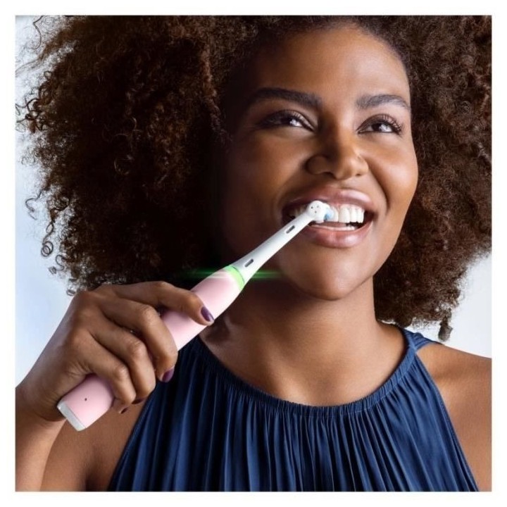 Brosse a dents électrique - ORAL-B - iO3 - Rose - 3D oscillo-rotation