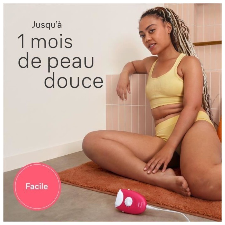 Épilateur électrique filaire - BRAUN - Silk-épil 3 - Une peau douce