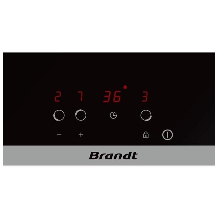 Plaque de cuisson vitrocéramique BRANDT BPV6320 - 3 zones - 5300W - L