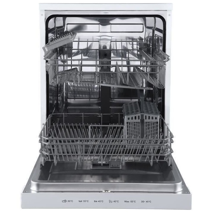 Lave-vaisselle pose libre BRANDT LVC137W - 13 couverts - Induction - L