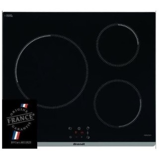 Plaque de cuisson induction - BRANDT - 3 zones - L60 cm - TI364B - 720