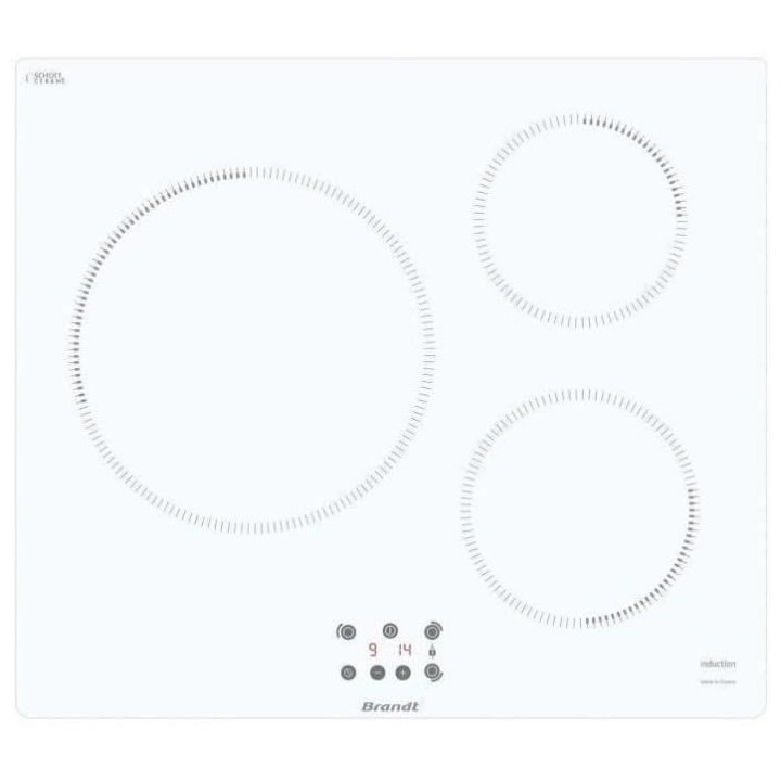 Plaque induction BRANDT -TI364W - 3 feux - 14cm