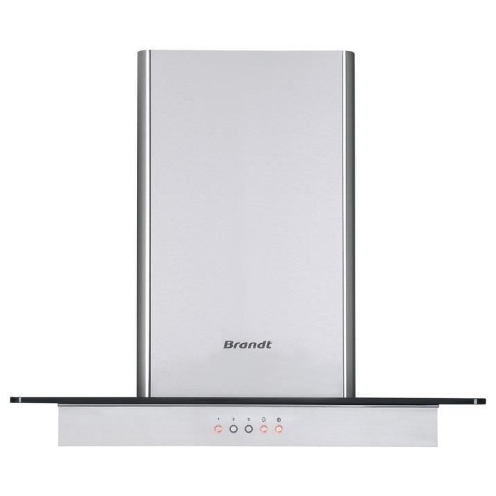 Hotte décorative murale BRANDT BHB1644IX - 60cm - Evacuation & recycl