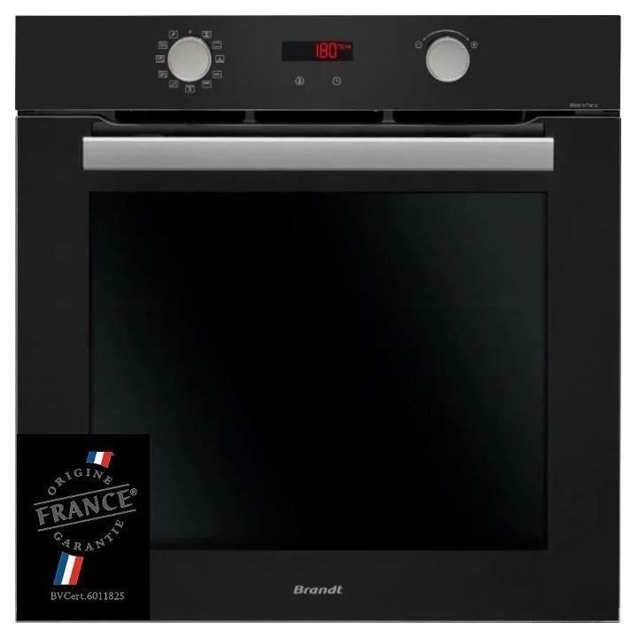Four encastrable pyrolyse BRANDT BXP5559B - Noir - Multifonction - Por
