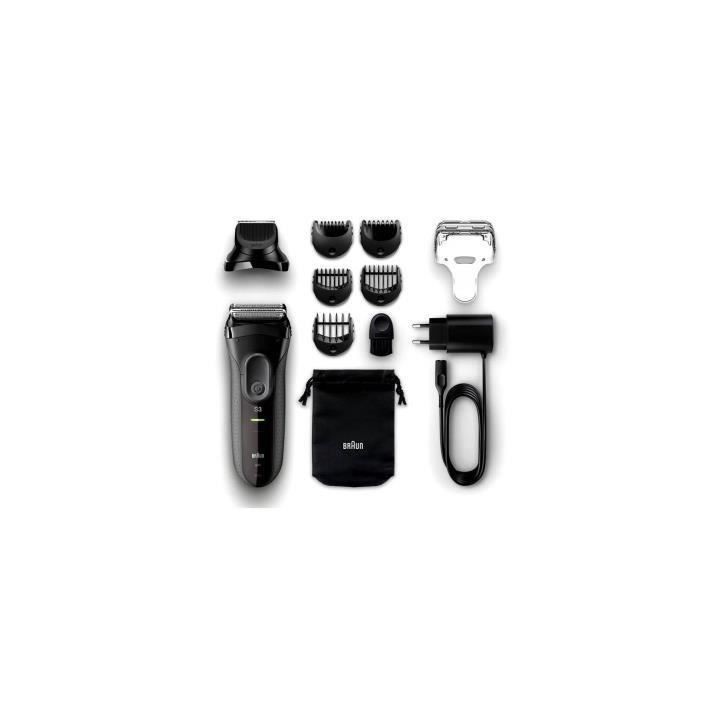 Rasoir électrique sans fil BRAUN Series 3 Shave&Style 3000BT - outil
