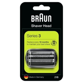 Tete de rechange 21B pour rasoir électrique Braun Series 3 - Noir
