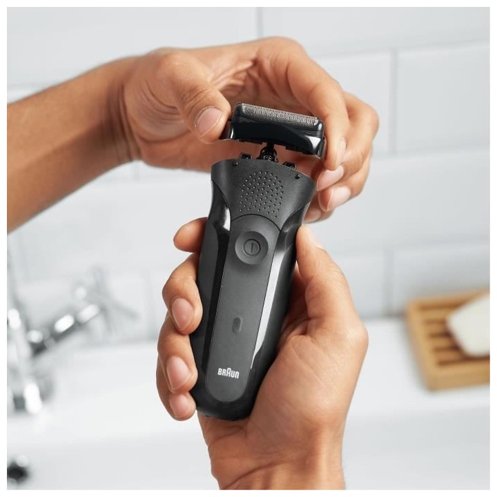 Tete de rechange 21B pour rasoir électrique Braun Series 3 - Noir