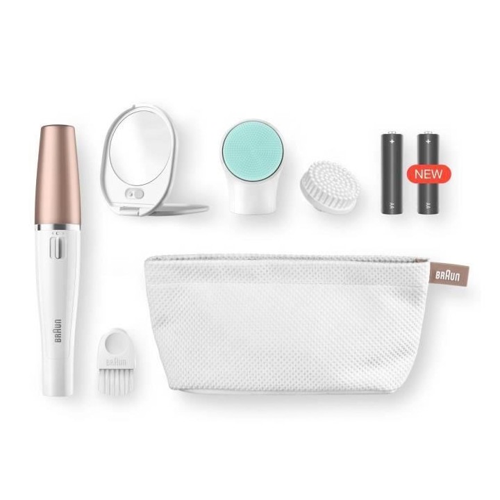 Braun FaceSpa 851V 3-En-1 Épilateur Électrique Femme Visage et Épi